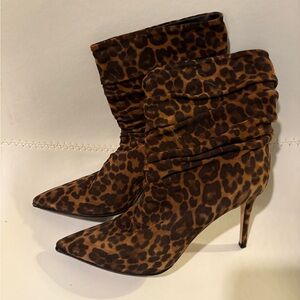 New Gianvito Rossi leopard suede boots sz EU41